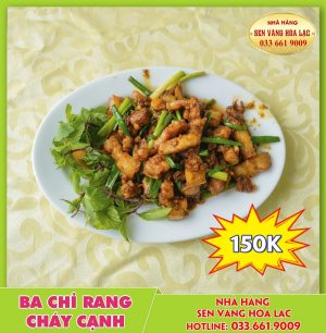 Ba chỉ rang cháy cạnh