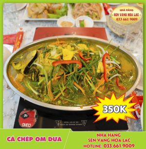 Cá chép om dưa