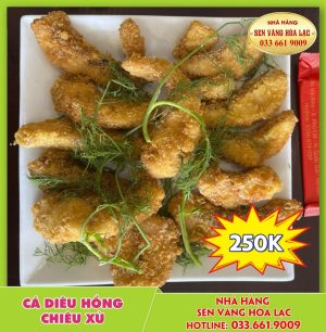 Cá diêu hồng chiên xù
