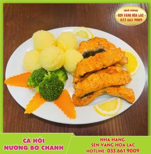 Cá hồi nướng bơ chanh