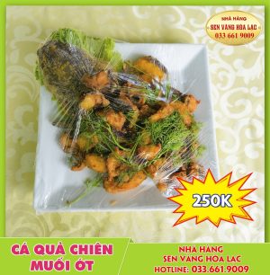 Cá quả chiên muối ớt
