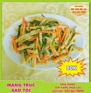 Măng trúc xào tỏi