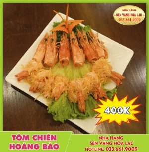Tôm chiên hoàng bào